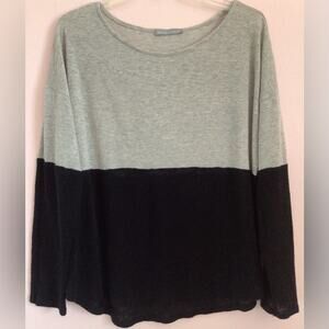 Olivia moon lightweight gray black sweater size XL
